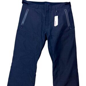 NWT Lands’ End Men's XL Snow Ski Snowboarding Pants Black Waterproof